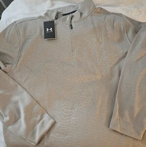 Under Armour Light Tan Quarter-Zip Pullover- NWT